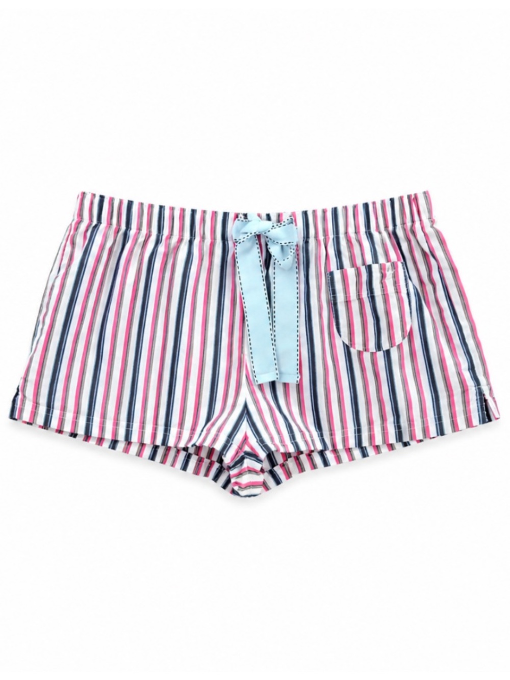 4/$20➡️ Aerie Pink, Blue & White Sparkle Boxer Shorts w Bow – Size XS EUC